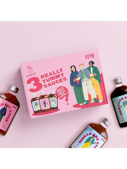 Chimac Korean Full Size Sauce Set, 3x 350ml - view 2, Multi