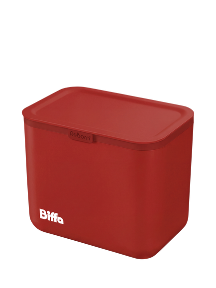 ReBorn Biffa Recycled Plastic Food Waste Caddy, Red, Red
