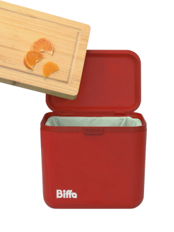 ReBorn Biffa Food Waste Caddy, Red - view 2, Red