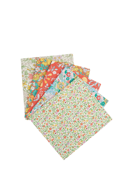 Liberty Fabrics Everlasting Collection Fat Quarter Quilting Fabric, Pack of 5, Forget Me Not, Multi