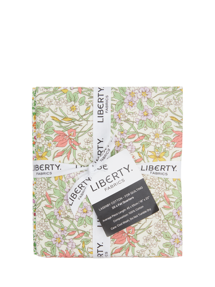 Liberty Fabrics Everlasting Collection Fat Quarter Quilting Fabric, Pack of 5, Forget Me Not - view 2, Multi