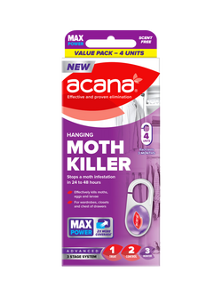 Acana Max Hanging Moth Killer Sachet, Pack of 4, Multi