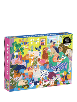 Galison Good Dog Club Jigsaw Puzzle, 1000 Pieces, Multi
