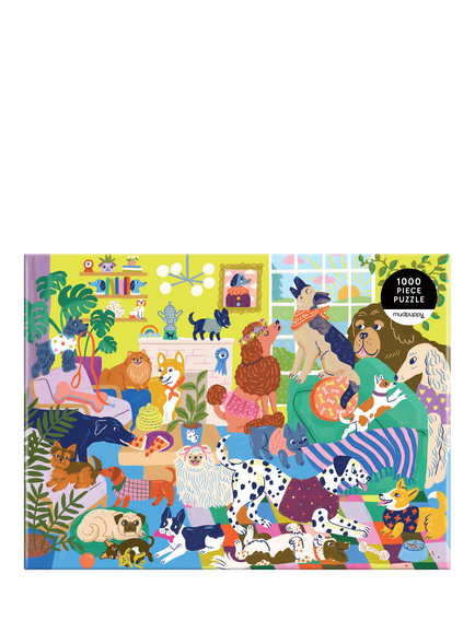 Galison Good Dog Club Jigsaw Puzzle, 1000 Pieces - view 2, Multi