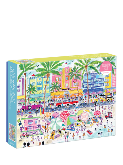 Galison South Beach Miami Jigsaw Puzzle, 1000 Pieces, Multi