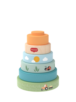 Tiny Love Farmers Funday Wooden Stacking Tower, Multi