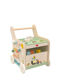 Tiny Farm Farmers Funday Push & Play Wooden Walker, Multi
