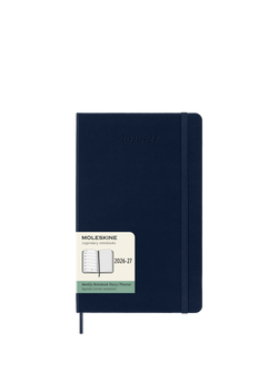 Moleskine Weekly 18 Month 2026-2027 Diary, Dark Blue, Dark Blue