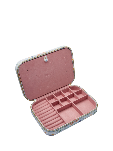 Daisy London x John Lewis Archives Print Jewellery Case, Multi Floral - view 2, Multi Floral