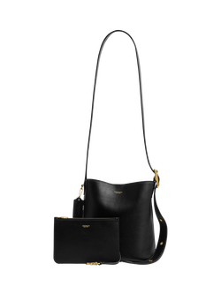 Coach Bleecker 21 Leather Bucket Bag, Black