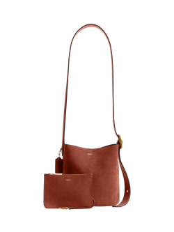 Coach Bleecker Suede Bucket Bag, Clay