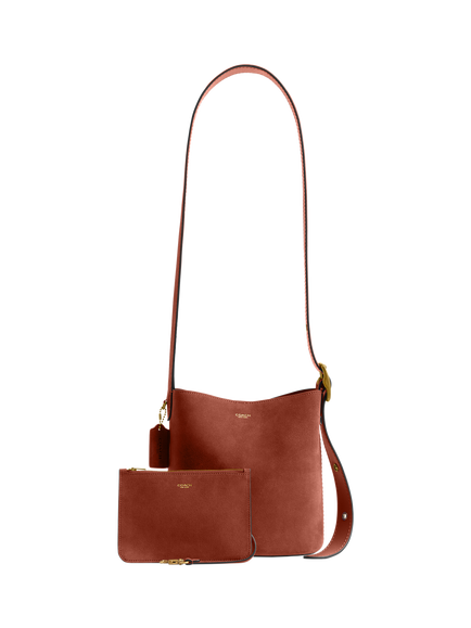 Coach Bleecker Suede Bucket Bag, Clay