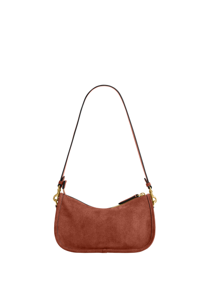 Coach Waverly Suede and Leather Crossbody/Shoulder Bag - view 2, Clay