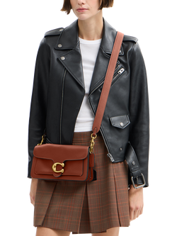 Tabby 26 Leather Shoulder Bag - view 2, Pecan