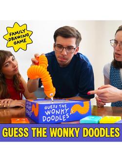 Lucky Egg Wonky Doodles Party Game - view 2, Multi