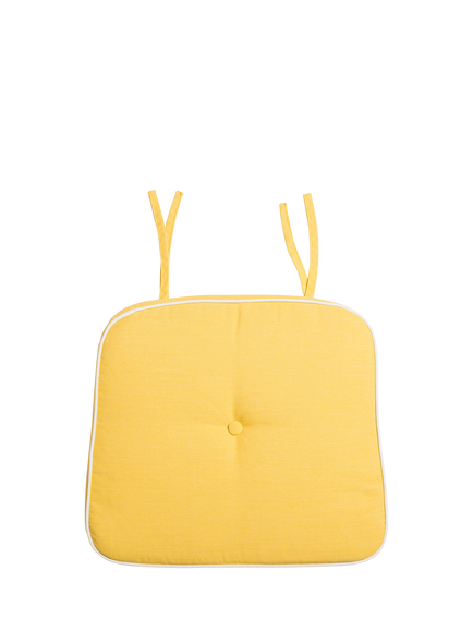 Business & Pleasure Co. Al Fresco Garden Dining Chair Cushion, Yellow, Yellow
