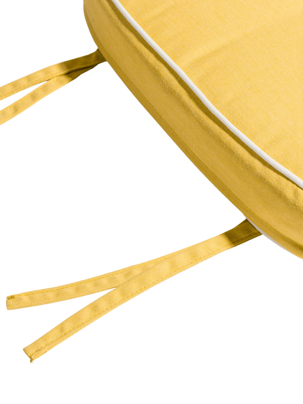 Business & Pleasure Co. Al Fresco Garden Dining Chair Cushion, Yellow - view 2, Yellow