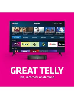 Manhattan S4-R HDR 4K Ultra HD Smart Freesat TV Recorder, 500GB, Black - view 2, Black