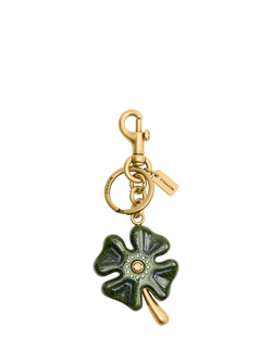 Coach Glitter Four Leaf Clover Charm, B4/Green Multi, B4/Green Multi