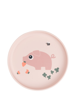 Done By Deer Tiny Farm Foodie Plate, Powder, Powder