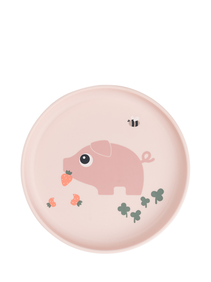 Done By Deer Tiny Farm Foodie Plate, Powder, Powder