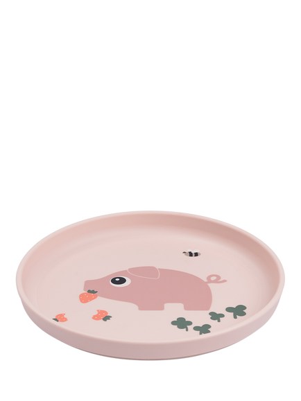 Done By Deer Tiny Farm Foodie Plate, Powder - view 2, Powder