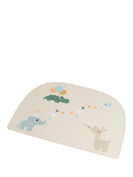 Done By Deer Silicone Placemat, Sand - view 2, Sand