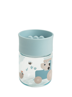 Done by Deer Tiny Farm 360 Learning Cup, Blue, Blue
