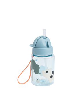 Done by Deer Tiny Farm Straw Bottle, 280ml - view 2, Blue