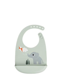 Done By Deer Elphee Silicone Bib, Green, Green