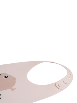 Done By Deer Pigee Silicone Bib, Powder - view 2, Powder