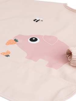 Done By Deer Sleeved Pocket Bib, Pigee - view 2, Pigee