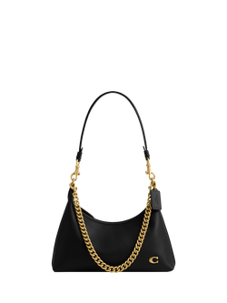 Coach Juliet 25 Leather Shoulder Bag, Black, B4/Black