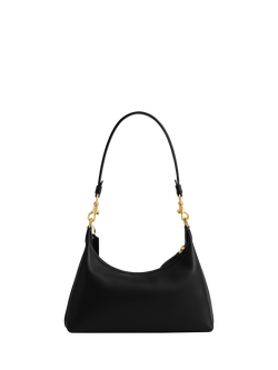 Coach Juliet 25 Leather Shoulder Bag, Black - view 2, B4/Black