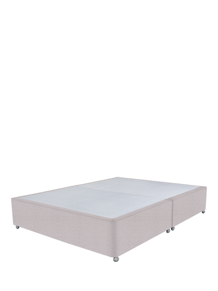 John Lewis Non-Sprung Upholstered Divan Base, Small Double, Herringbone Oat
