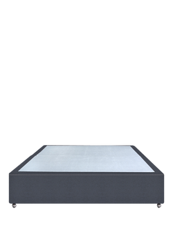 John Lewis Non-Sprung Upholstered Divan Base, King Size - view 2, Herringbone Shadow