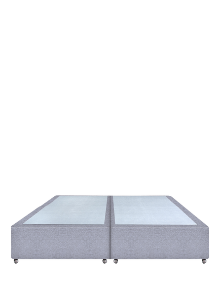 John Lewis Non-Sprung Upholstered Divan Base, Super King Size - view 2, Herringbone Grey