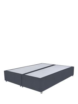 John Lewis Non-Sprung Upholstered Divan Base, Super King Size, Herringbone Shadow