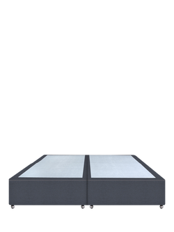 John Lewis Non-Sprung Upholstered Divan Base, Super King Size - view 2, Herringbone Shadow