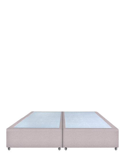 John Lewis Non-Sprung Upholstered Divan Base, Super King Size - view 2, Herringbone Oat