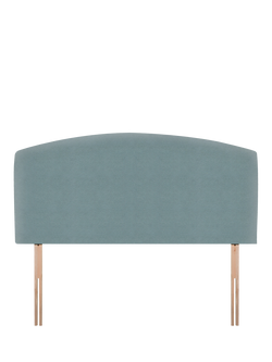 John Lewis Hazel Upholstered Headboard, Small Double, Velveteen Sage