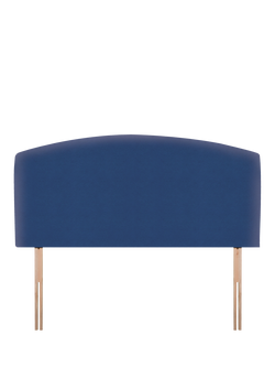 John Lewis Hazel Upholstered Headboard, Small Double, Brushedweave Denim