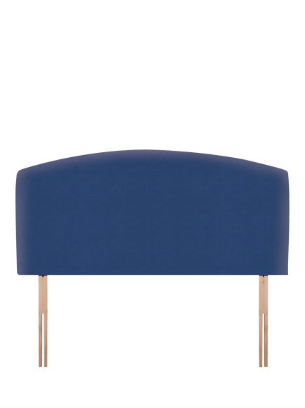 John Lewis Hazel Upholstered Headboard, Small Double, Brushedweave Denim