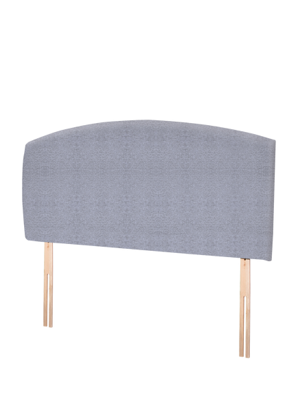 John Lewis Hazel Upholstered Headboard, Double - view 2, Herringbone Grey