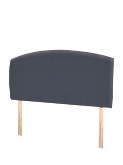 John Lewis Hazel Upholstered Headboard, Double - view 2, Herringbone Shadow