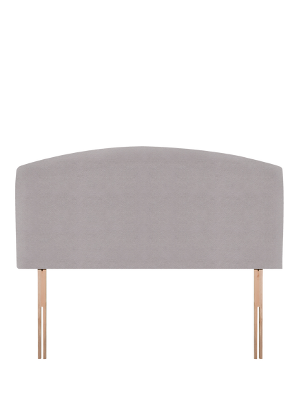John Lewis Hazel Upholstered Headboard, Double, Velveteen Pebble