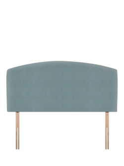John Lewis Hazel Upholstered Headboard, Double, Velveteen Sage