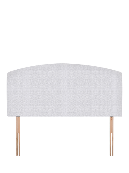 John Lewis Hazel Upholstered Headboard, Double, Brushedweave Silver