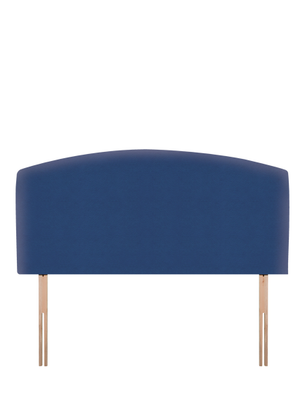 John Lewis Hazel Upholstered Headboard, Double, Brushedweave Denim