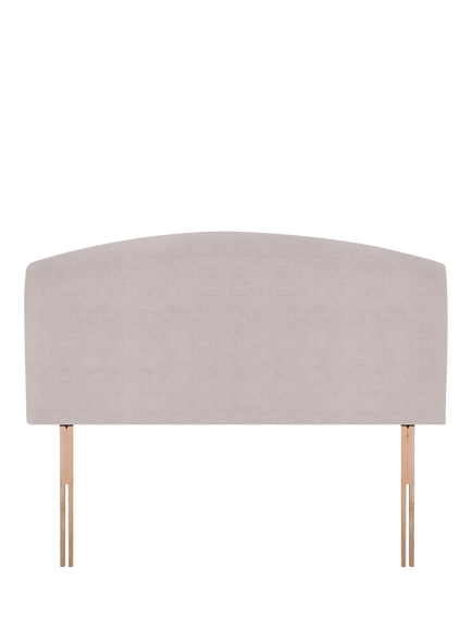 John Lewis Hazel Upholstered Headboard, King Size, Velveteen Pebble
